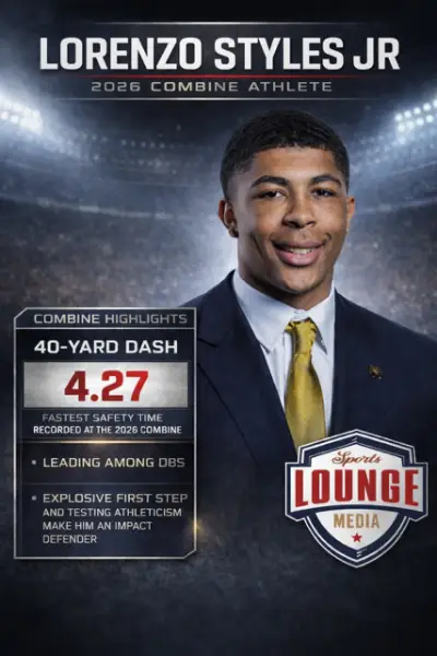 Lorenzo Styles Jr. 2026 Combine Athlete - 4.27 40-yard dash