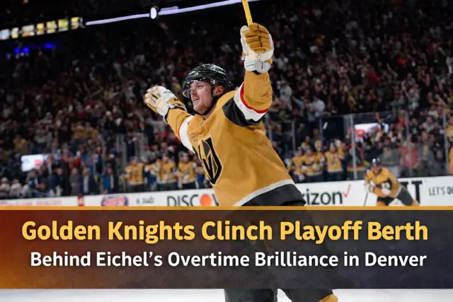 Golden Knights Clinch Playoff Berth Behind Eichel's Overtime Brilliance in Denver