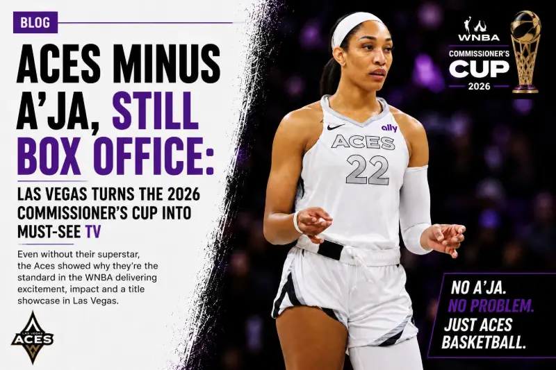 Aces Minus A'ja, Still Box Office: Las Vegas Turns the 2026 Commissioner's Cup into Must‑See Hoops